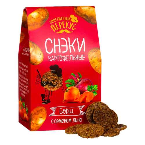 Снеки картофельные Полезный перекус борщ 100 г в Дикси