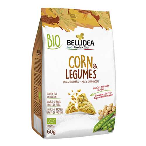 Снеки кукурузные Riso Scotti c бобами 60 г в Дикси