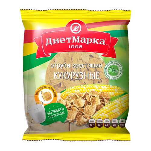 Отруби хрустящие ДиетМарка кукурузные 100 г в Дикси