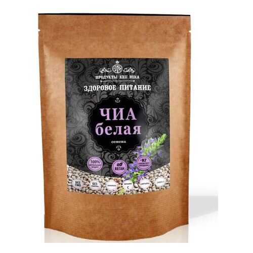 Чиа белая, семена, 400 гр, Продукты XXII века в Дикси