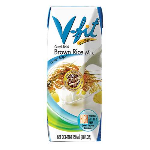 Молоко из коричневого риса V-Fit без сахара 250 мл в Дикси