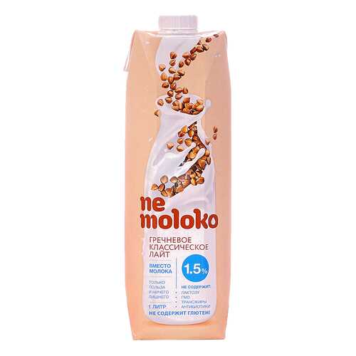 Напиток гречневый Ne moloko классический лайт 1.5% 1 л в Дикси