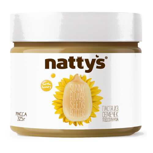 Паста Nattys Sunny из семечек подсолнуха 325 г в Дикси