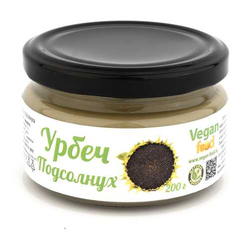 Урбеч Vegan-food из семян подсолнуха 200 г в Дикси