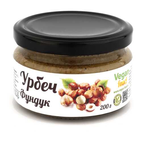 Урбеч Vegan-food из ядер фундука 200 г в Дикси