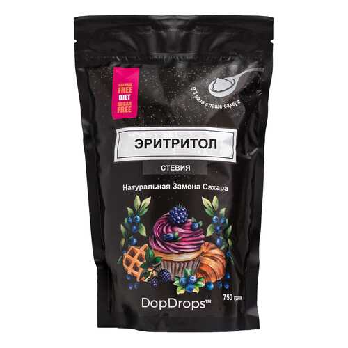 Эритритол/стевия DopDrops 3:1 750 г в Дикси