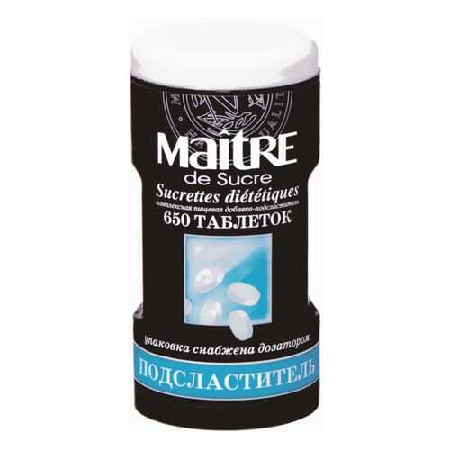Подсластитель Maitre de Sucre 650 таблеток в Дикси