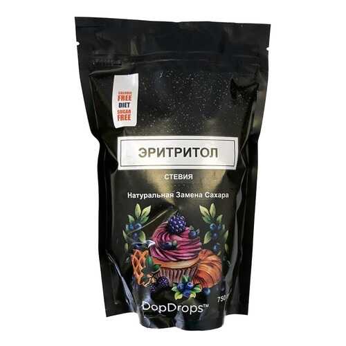 Сахарозаменитель DopDrops эритритол/стевия 1:1 750 г в Дикси