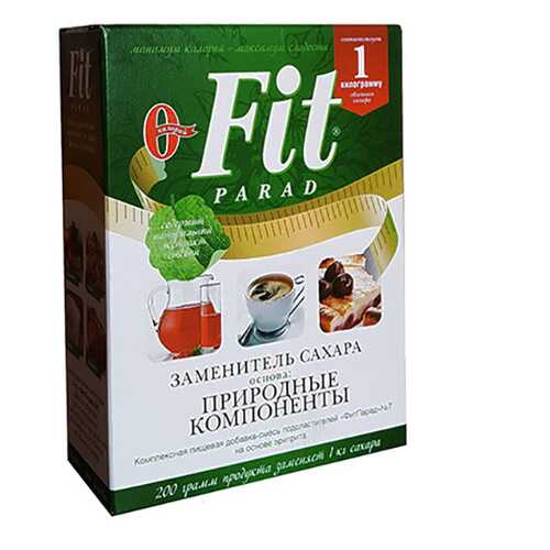 Заменитель сахара Fit Parad на основе эритрита и стевии №7 в Дикси