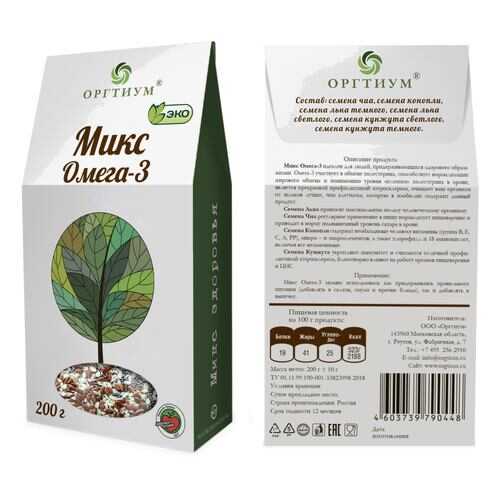 Микс омега-3 Оргтиум 200 г в Дикси