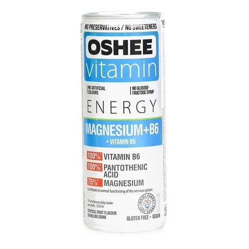 Напиток газированный фруктовый Oshee Magnesium+В6 0.25мл ж/б Польша в Дикси