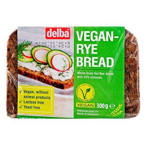 Хлеб Delba цельнозерновой вегетарианский со злаками, 300 гр. в Дикси
