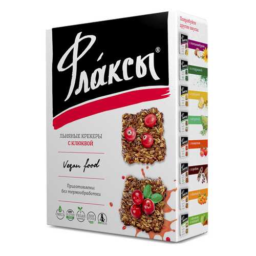 Флаксы Компас Здоровья с клюквой 120 г в Дикси