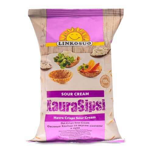 Хлебцы Linkosuo овсяные со вкусом сметаны и лука 120г Финляндия в Дикси