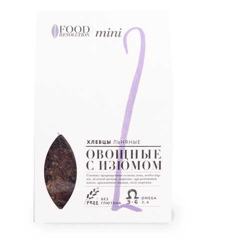 Хлебцы льняные Food Revolution №2 mini овощные с изюмом 50г Россия в Дикси