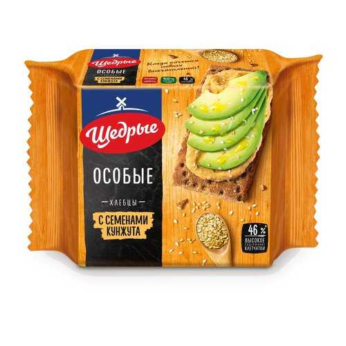 Хлебцы ржано-пшеничные Щедрые с семенами кунжута 200 г в Дикси