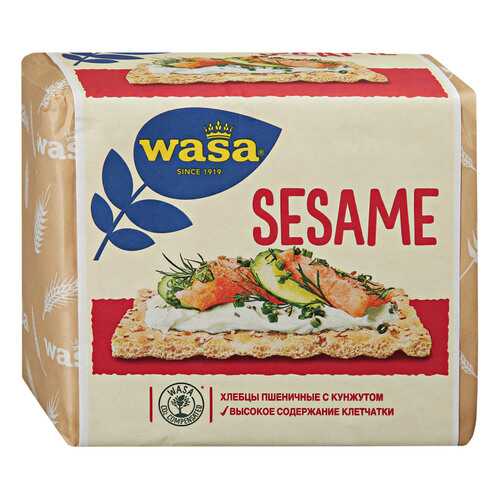 Хлебцы Wasa Sesame пшеничные с кунжутом 200 г в Дикси