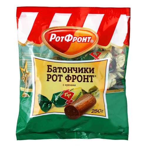 Батончики Рот Фронт с орехом 250 г в Дикси