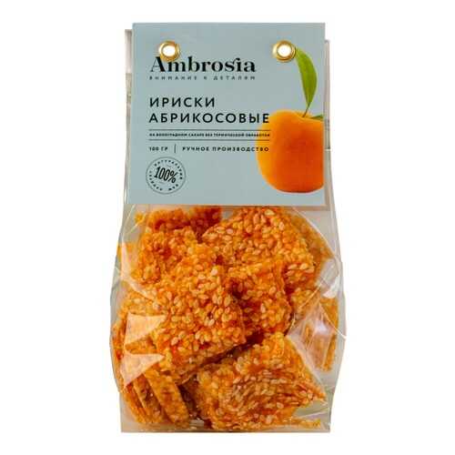 Ириски Ambrosia Абрикосовые 100г Россия в Дикси