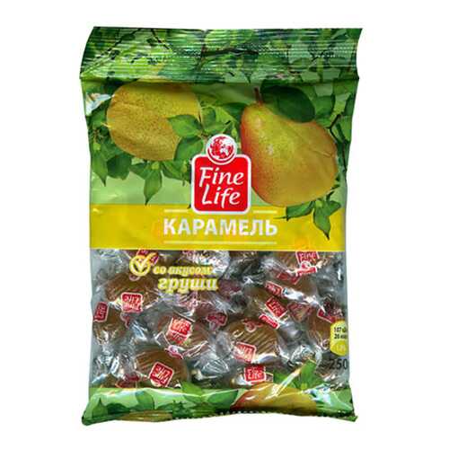 Карамель Fine Life леденцовая со вкусом груши 250 г в Дикси