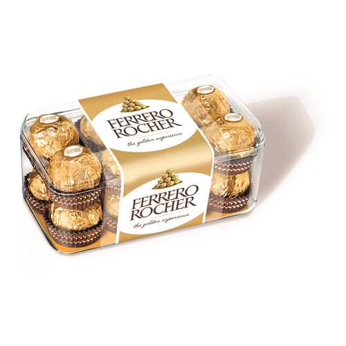 Конфеты Ferrero Rocher хрустящие с лесным орехом 200 г в Дикси