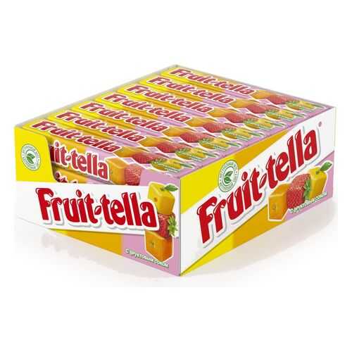 Конфеты Fruit-tella жевательные ассорти 21*41 г в Дикси