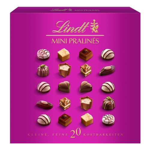 Конфеты из молочного шоколада Lindt mini pralines 100 г в Дикси