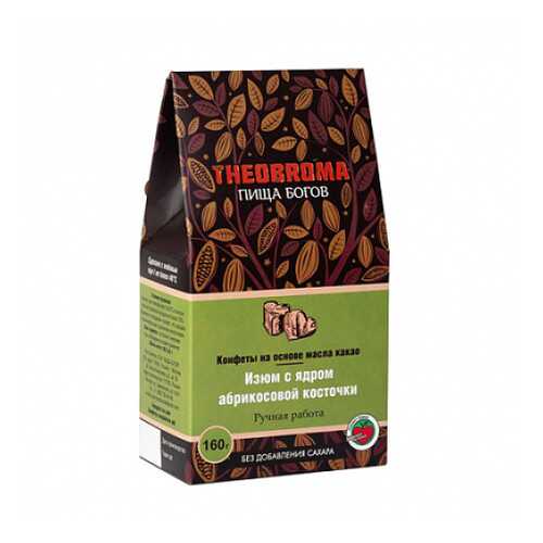 Конфеты Изюм с ядром абрикосовой косточки Theobroma Пища Богов 160 г в Дикси