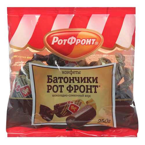 Конфеты Рот Фронт батончики шоколадно-сливочный вкус 250 г в Дикси