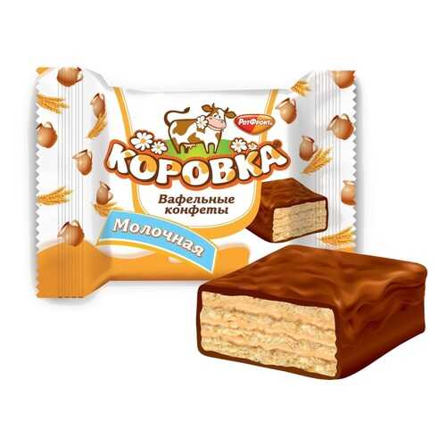 Конфеты Рот Фронт коровка вафельная коробка 2 кг в Дикси