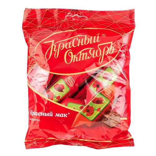 Конфеты шоколадные Красный Октябрь красный мак 250 г в Дикси