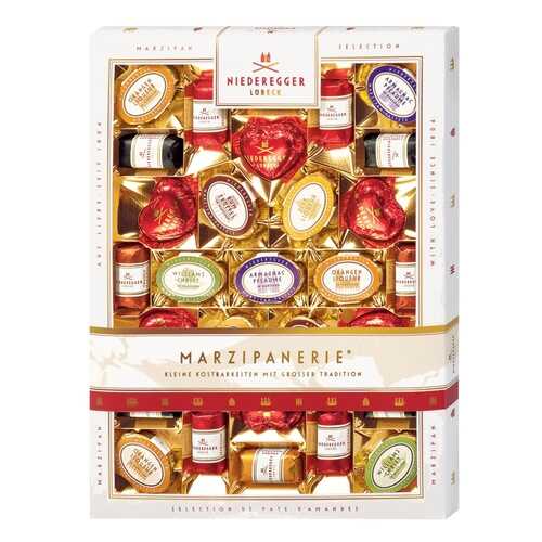 Набор конфет NIEDEREGGER Марцмпанерия из марципана в горьком шоколаде 50% какао 400г в Дикси