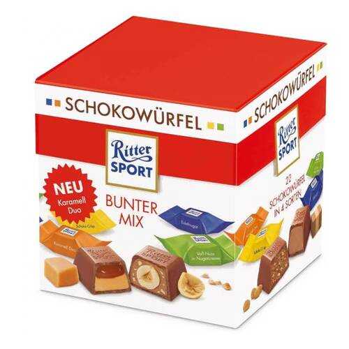 Набор конфет Ritter Sport Schokowurfel Микс 176г в Дикси