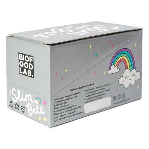 Мармелад Фруктово-ягодный Bite Slim Unicorn Черная Смородина 20 штук по 20 г в Дикси