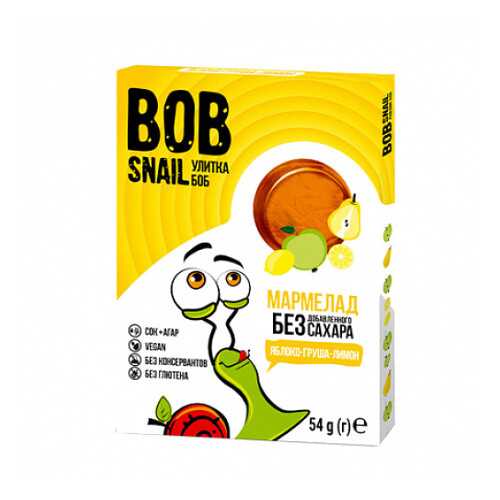 Мармелад фруктовый Яблоко, груша, лимон Bob Snail 54 г в Дикси