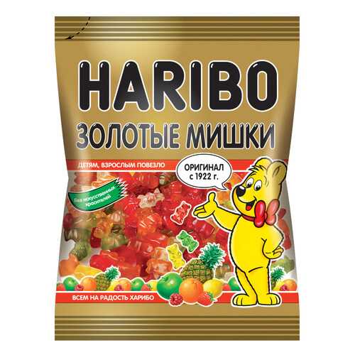 Мармелад Haribo жевательный золотые мишки 70 г в Дикси