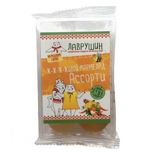 Мармелад Лаврушин Ассорти, 95 гр в Дикси