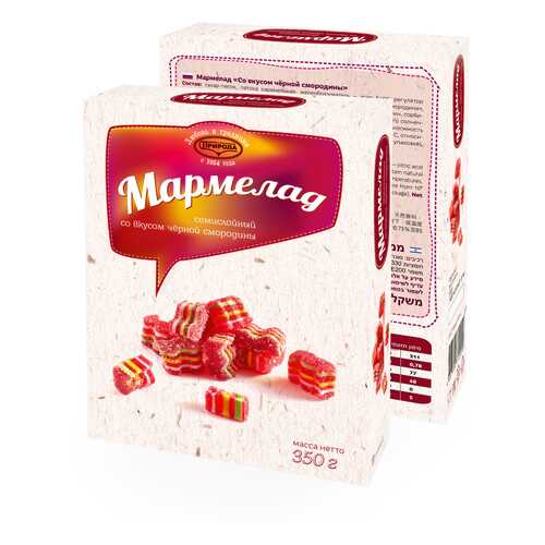Мармелад семислойный со вкусом черной смородины 350г в Дикси