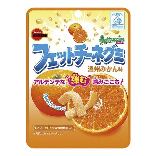 Мармелад жевательный Fettuccine Gummi, со вкусом апельсина, 50 гр,Япония в Дикси