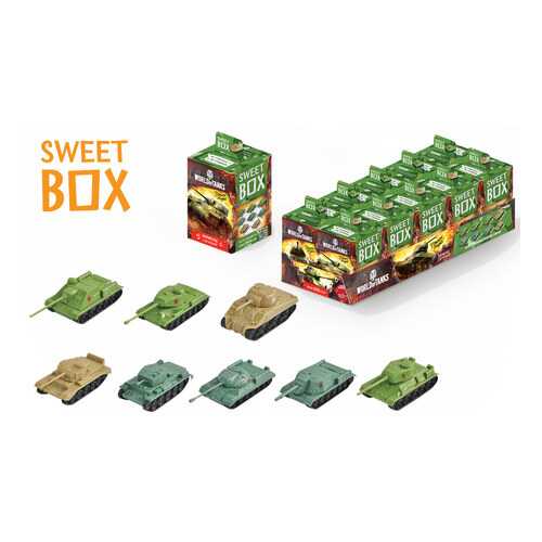 СВИТБОКС WORLD OF TANKS 2 Мармелад с игрушкой в коробочке , 12 шт в уп в Дикси
