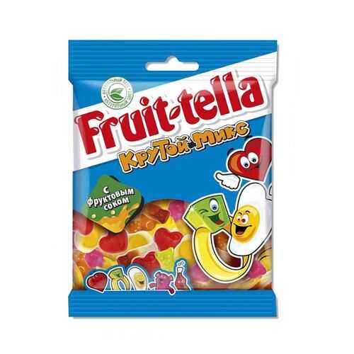 Жевательный мармелад Fruit-tella крутой микс с фруктовым соком 70 г в Дикси