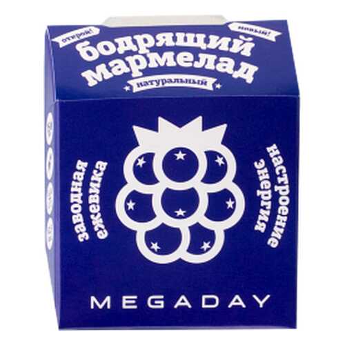 Жевательный мармелад Megaday бодрящий астроение-энергия ежевика 20 г в Дикси