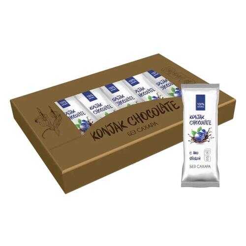 Шоколад без сахара KONJAK CHOCOLATE Черничный, кор. 10 шт. в Дикси