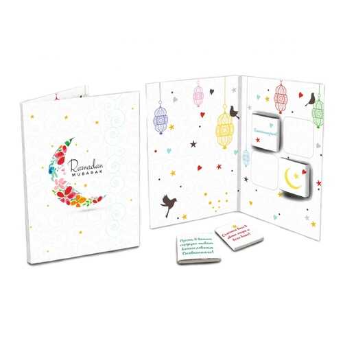 Шоколад Chokocat Ramadan Mubarak 2, молочный, открытка, 20 гр в Дикси