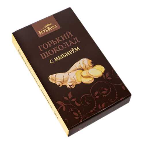 Шоколад горький с имбирем 90 г в Дикси
