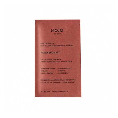 Шоколад горький С перцем Habanero и морской солью, 70% какао Mojo Cacao 20 г в Дикси