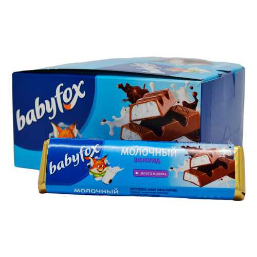 Шоколад молочный babyfox, 20шт,47гр в Дикси