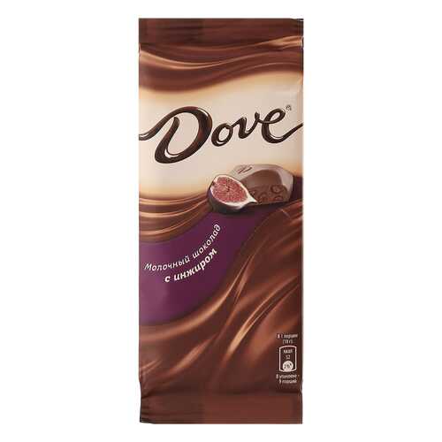 Шоколад молочный Dove с инжиром 90 г в Дикси