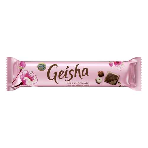 Шоколад молочный Geisha с начинкой из тертого ореха 37 г в Дикси