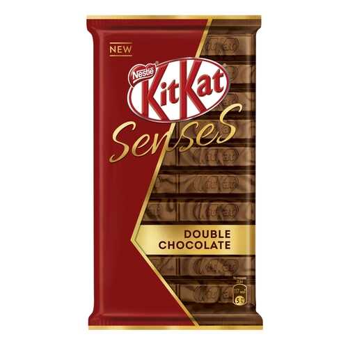 Шоколад молочный и темный Kit-Kat senses double chocolate с хрустящей вафлей 112 г в Дикси